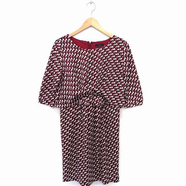 中古 セブンアイディコンセプト 7 Idconcept 柄 ワンピース 七分袖 ロング ボートネック 38 レッド 赤 Ft43 レディース ベクトル 古着 172 ブランド古着販売のベクトル 通販 Yahoo ショッピング