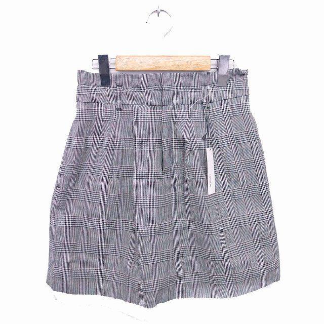 未使用品 ヘザー Heather タグ付き 台形 スカート ミニ 千鳥格子  