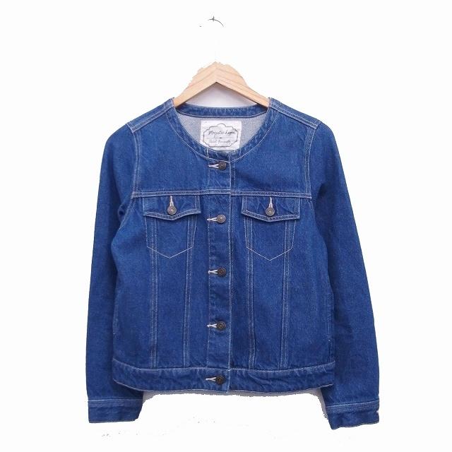 中古 マジェスティックレゴン Majestic Legon ジャンパー ブルゾン Gジャン ノーカラー デニム M ブルー 青 Kt38 レディース ベクトル 古着 172 ブランド古着販売のベクトル 通販 Yahoo ショッピング