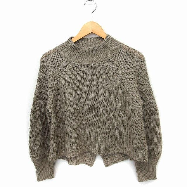 コムサイズム COMME CA ISM ニット セーター モックネック 長袖 ライトグレー /FT38 レディース :172-902201130039:ブランド古着販売のベクトル 通販 コムサイズム ニット