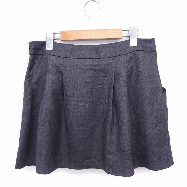 セオリー theory フレア ミニ スカート タック ウール 無地 2  