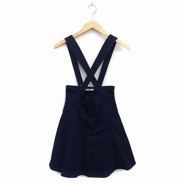 中古 スナイデル Snidel デニム ワンピース ジャンパー スカート フレア ミニ 綿混 1 ネイビー 紺 Ht32 レディース ベクトル 古着 172 ブランド古着販売のベクトル 通販 Yahoo ショッピング