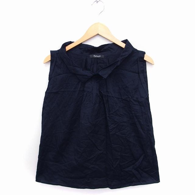 UNITED ARROWS ノースリーブネイビー/水色 UNITED ARROWS LTD. OUTLET｜コンビネーション ノースリーブ