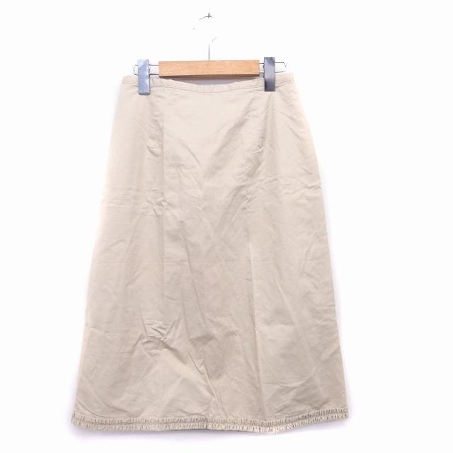 レッセパッセ LAISSE PASSE スカート フレア 膝丈 綿 コットン 無地