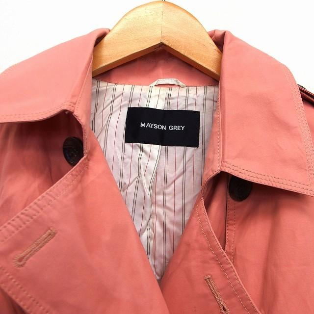 【MAYSON GREY】　トレンチコート　レディース メイソングレイ MAYSON GREY トレンチ コート ミドル 綿混 無地