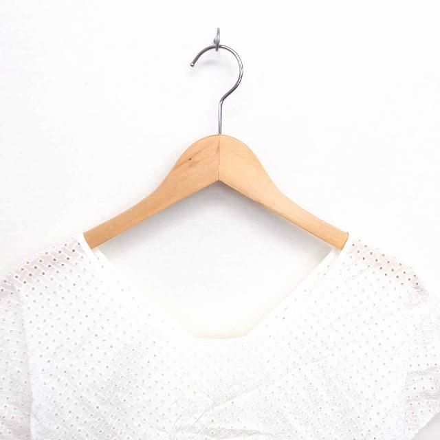 ノーリーズ Nolley's SOPHI カットソー ブラウス 刺繍 透け感 丸首