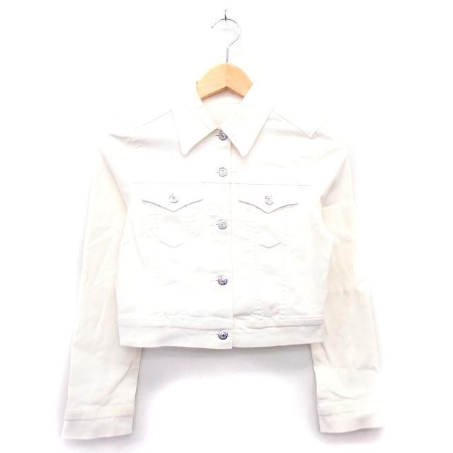 中古 レッセパッセ Laisse Passe ジャンパー ブルゾン Gジャン ジージャン ショート 36 ホワイト 白 Kt31 レディース 50 Off