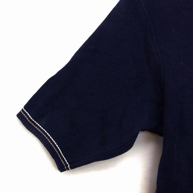 AQUASCUTUM】アクアスキュータム (L) 日本製 ニット Tシャツ | www