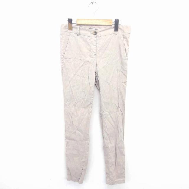 セオリー theory スキニー パンツ 麻 リネン ジップフライ 薄手 0  