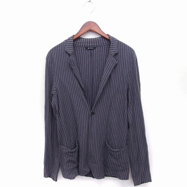 ジョンブル JOHNBULL ストライプ柄 テーラード ジャケット アウター 綿