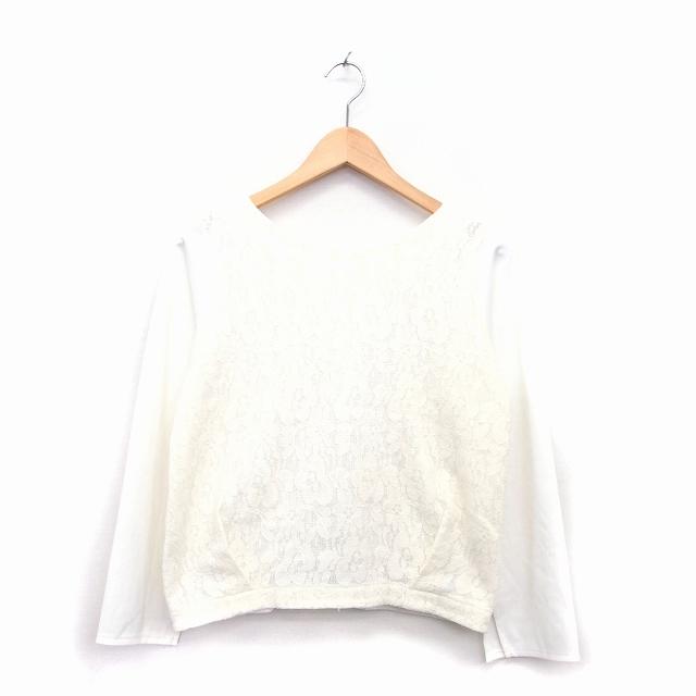ペルルペッシュ PerlePeche カットソー Tシャツ レース 長袖 38 