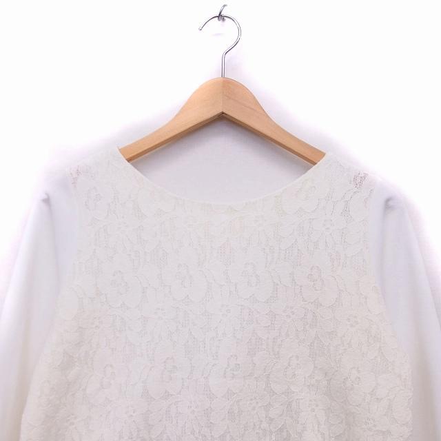ペルルペッシュ PerlePeche カットソー Tシャツ レース 長袖 38 