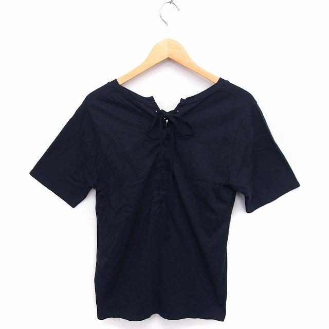 SLY スライ Vネック カットソー Tシャツ 半袖 レースアップ 無地 