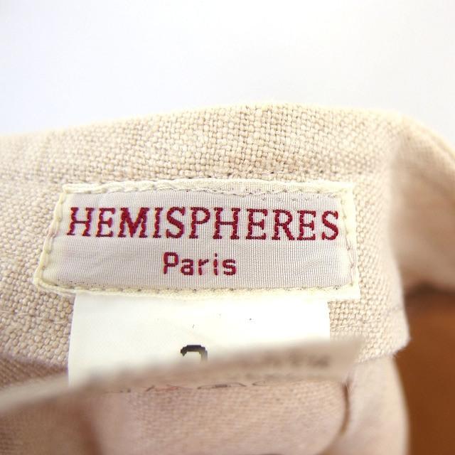 エミスフェール HEMISPHERES Aライン スカート ロング マキシ丈 リネン 