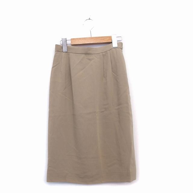 ピノーレ PINORE スカート タイト 膝丈 無地 シンプル ベージュ /KT11 