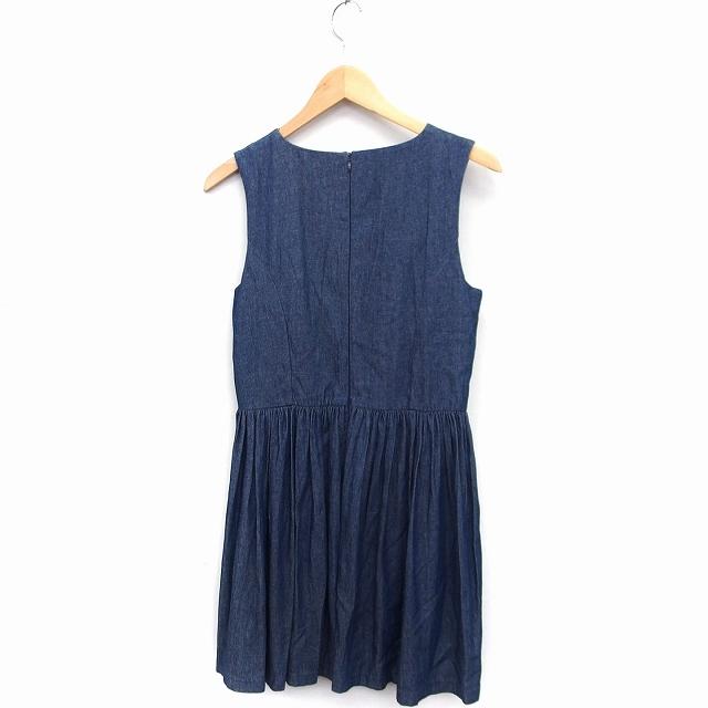 ローリーズファーム LOWRYS FARM フレア ワンピース ノースリーブ ひざ 
