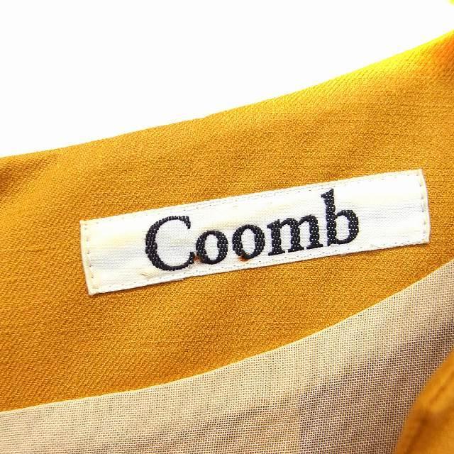クーム Coomb ワンピース タック ロング ノースリーブ 無地 40 マスタード 黄 Ft13 レディース 172 ブランド古着販売のベクトル 通販 Yahoo ショッピング