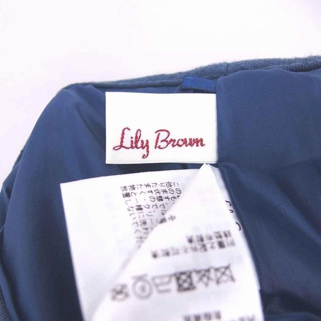 リリーブラウン Lily Brown 台形 ラップ 巻き スカート ミニ 飾りボタン 0 青 ブルー /TT1 レディース｜vectorpremium｜03