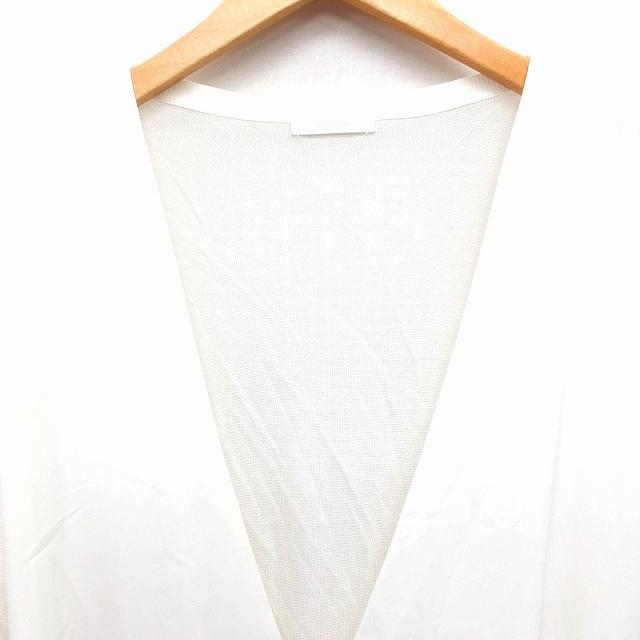 アルアバイル allureville ロング カーディガン 異素材切替 長袖 V