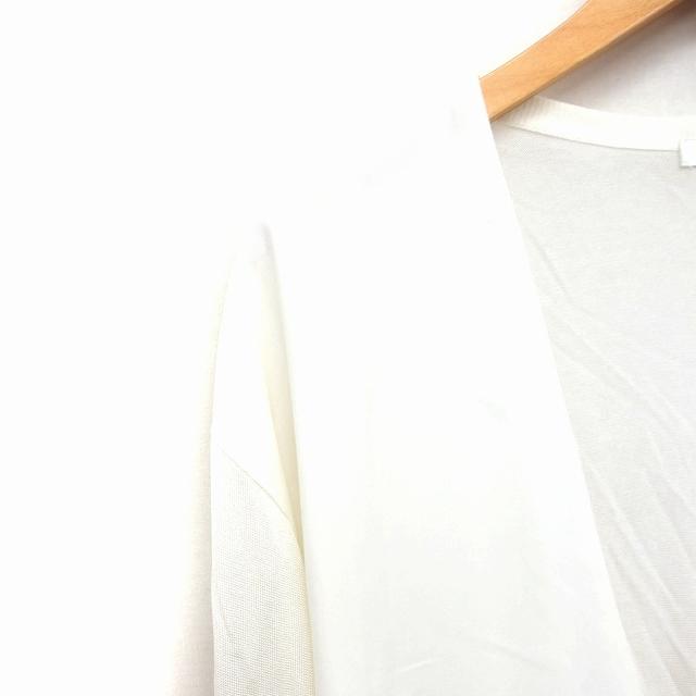 アルアバイル allureville ロング カーディガン 異素材切替 長袖 V