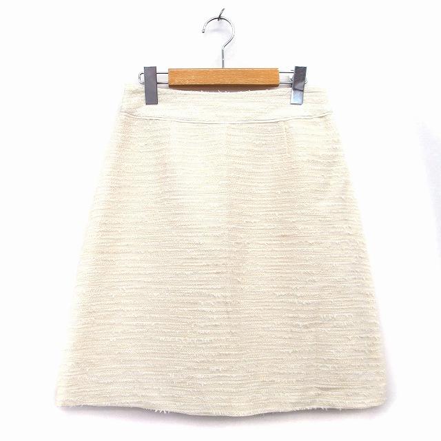 未使用品 ビス ViS タグ付き 台形 スカート 膝丈 ツイード ラメ混 綿混 M ライトベージュ /HT23 レディース :172-902207020162:ブランド古着販売のベクトル 通販 膝丈スカート ベージュ M 無地