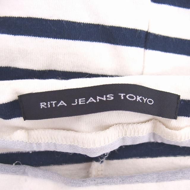 未使用  リタジーンズトーキョー  ボーダー カットソー  Tシャツ リタジーンズトウキョウ RITA JEANS TOKYO カットソー Tシャツ ボート