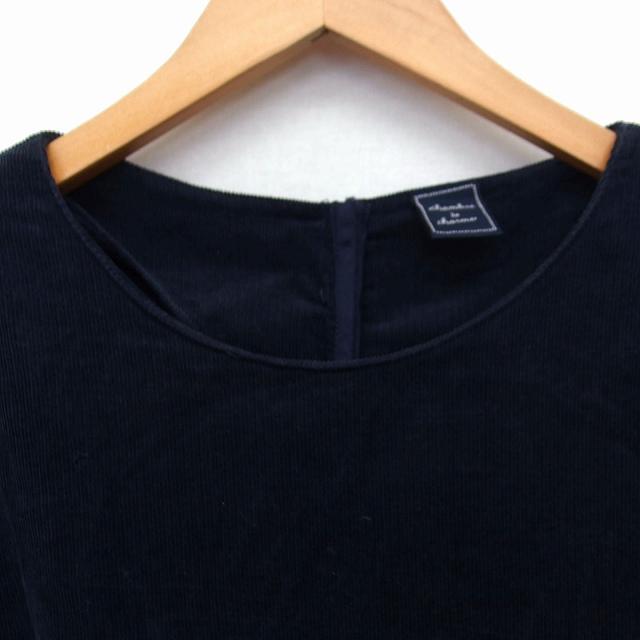 chambre de charme ブラック 長袖フレアワンピース 新品タグ付き シャンブルドゥシャーム chambre de charme ワンピース フレア ロング