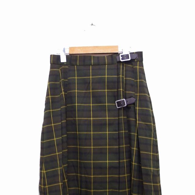 SLY（スライ） スカート ギャザー ロング マキシ丈 ベルト チェック 2