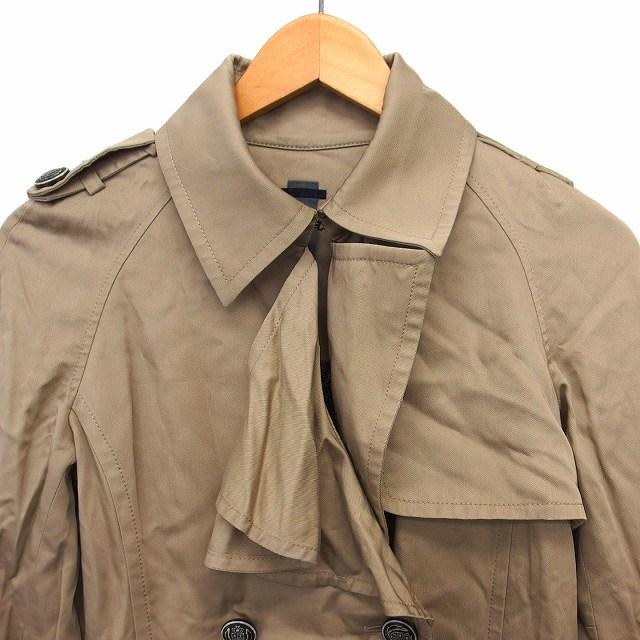 AULA AILA アウラアイラ トレンチ コート アウター ダブル ミドル 無地  