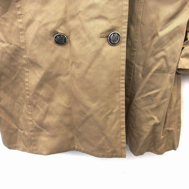 AULA AILA アウラアイラ トレンチ コート アウター ダブル ミドル 無地  