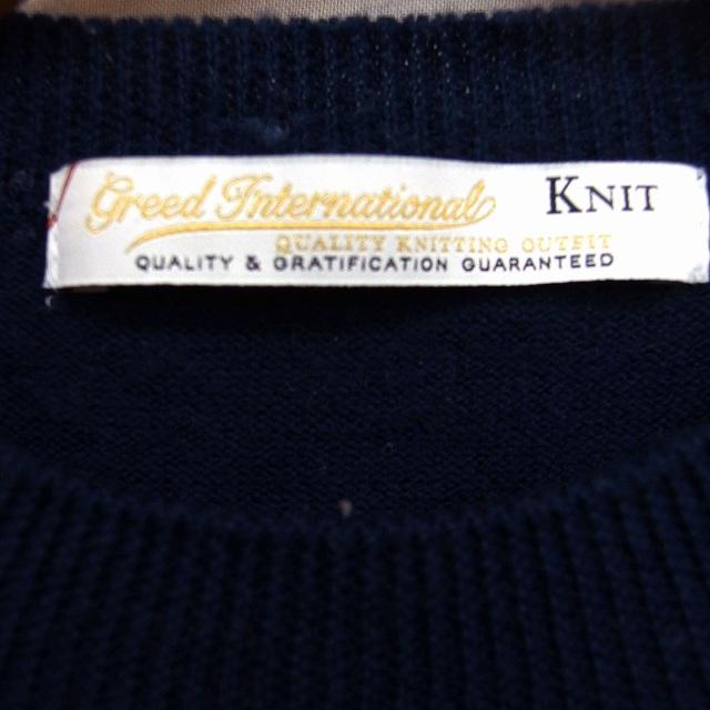 GREED International ボーダーニット グリード インターナショナル GREED International ボーダー柄 ニット