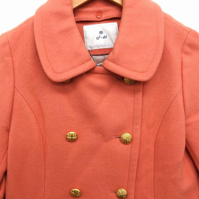 ef-de エフデ コート エフデ ef-de コート アウター 衿2WAY ステンカラー ノーカラー