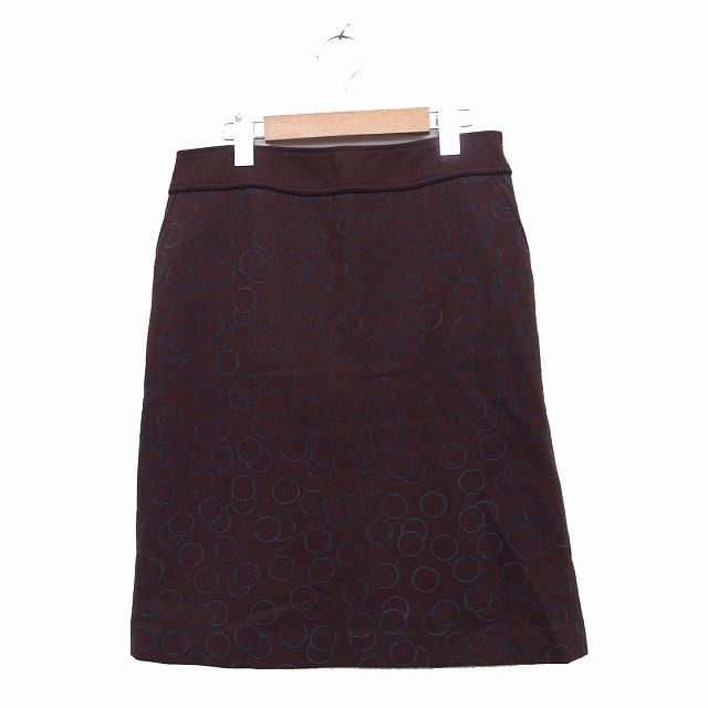 22オクトーブル 22 OCTOBRE スカート 台形スカート 膝丈 ウール ドット  