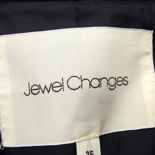 ジュエルチェンジズ Jewel Changes アローズ コート アウター フード ミドル ウール混 ドロップショルダー 36 黒 ブラック /NT6 レディース｜vectorpremium｜03