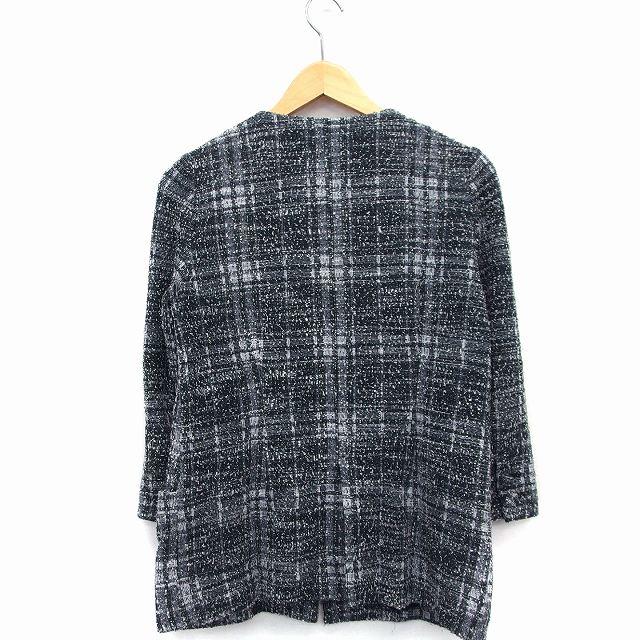 バスキーヌ BASQUINE ノーカラー ジャケット シングル オーバー