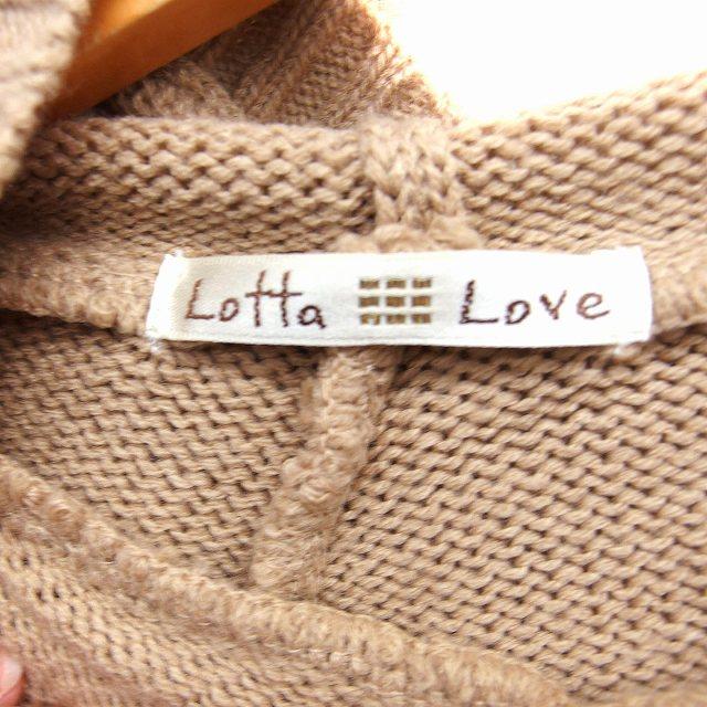ロッタラブ LottaLove ニット ポンチョ ノルディック柄 フード 