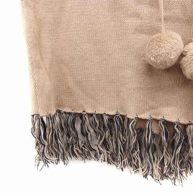 ロッタラブ LottaLove ニット ポンチョ ノルディック柄 フード