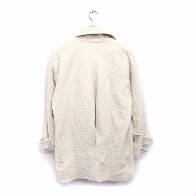 dazzlin レディース　白コート dazzlin（ダズリン） コート アウター チェスター ミドル丈 シンプル M
