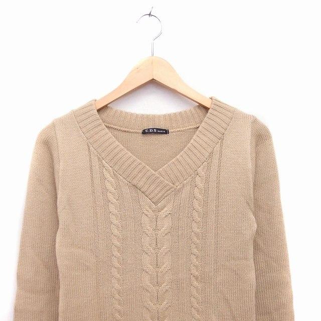 シーディーエスベーシック C.D.S BASIC ニット セーター 長袖 Vネック