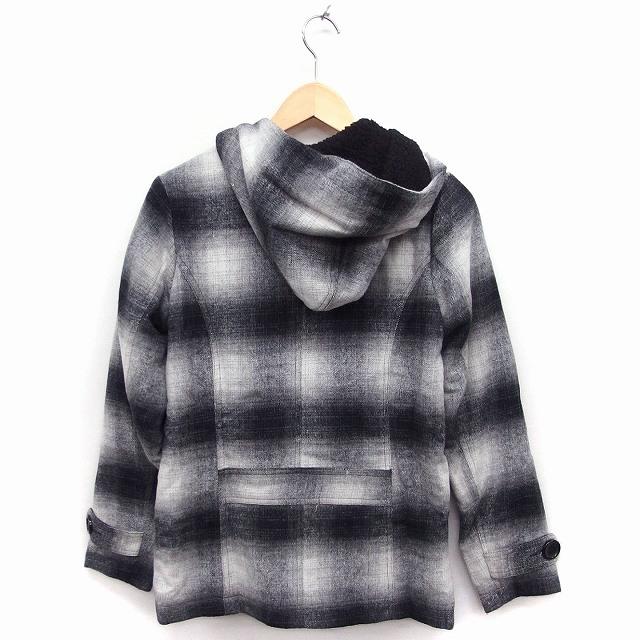 ジョイリッチ JOYRICH チェック柄 フードコート アウター ダブル