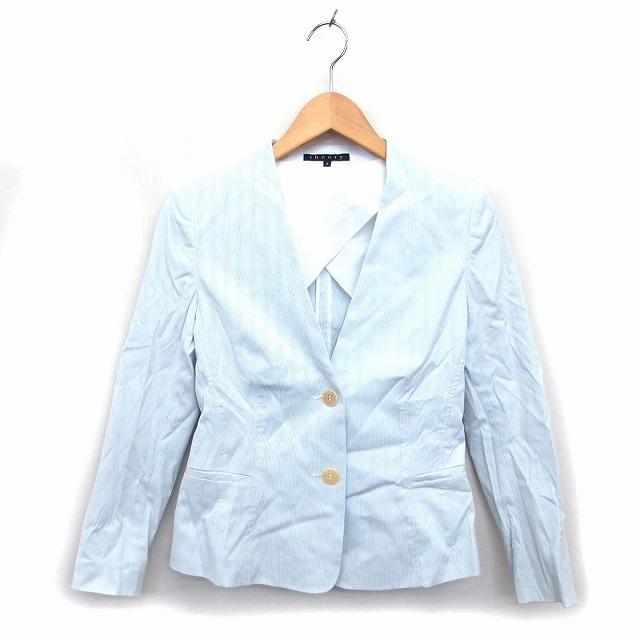 セオリー theory ジャケット アウター ノーカラー 背抜き コットン 綿  