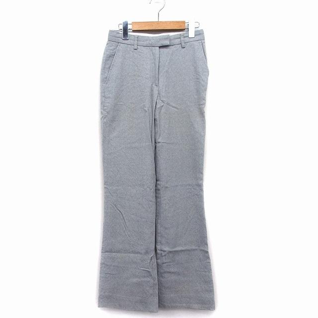 theory セオリー フレア パンツ ブーツカット 総柄 ウール 毛 X0