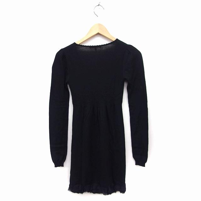 レベッカテイラー rebecca taylor ニット ワンピース Vネック 長袖  