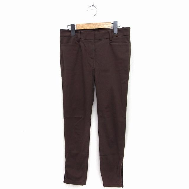 セオリー theory スリムパンツ ストレッチ 無地 裾ファスナー コットン  