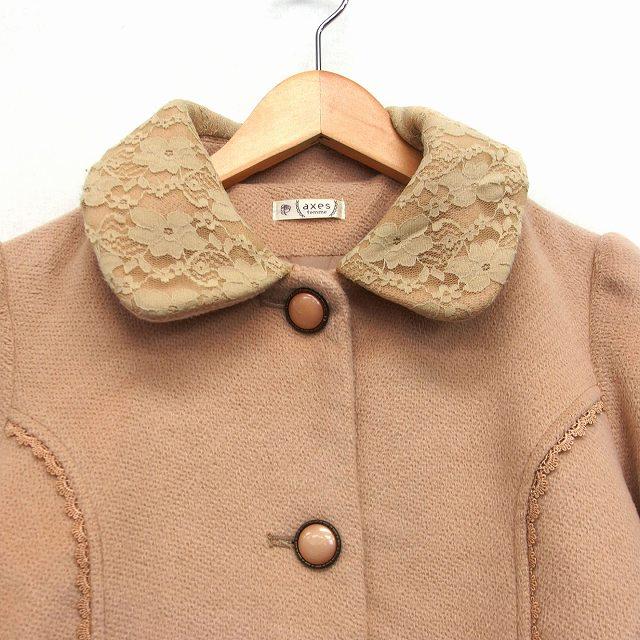 axes femme（アクシーズ ファム） ラウンドカラー コート ミドル丈