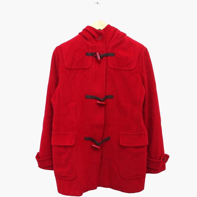 ヨークランド　ダッフルコート　レッド　レトロ古着 ムーンライトフィールド MOONLIT FIELD ダッフル コート ミディ丈