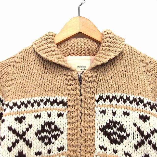 バナーバレット Banner Barrett ニット ジャケット ジップアップ 総柄  