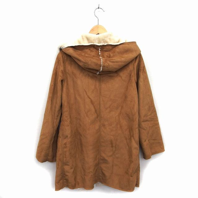 美品！リアルムートンダブルコートオールドヴィンテージブラウン茶 ダブルクローゼット w closet フェイクムートン コート アウター