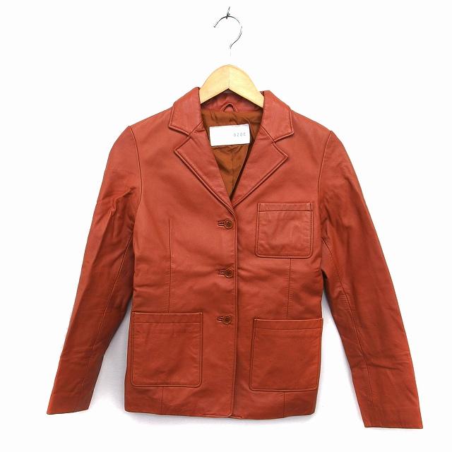 オゾック OZOC レザー ジャケット アウター 総裏地 テーラード 無地 38