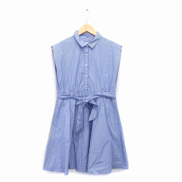 レイビームス Ray Beams ワンピース ロング 半袖 コットン リボン 